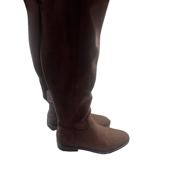 Aerosoles Women's Brown Suede Knee-High Boots Lewes 10.5M With Zipper Closure NW - Picture 6 of 10